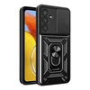 Hurtel Hybrid Armor Camshield dėklas skirtas Samsung Galaxy A37 – juodos spalvos