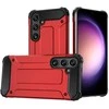 Hurtel Hybrid Armor Camshield Samsung Galaxy S25 Plus dėklas telefonui raudonos spalvos