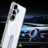 Hurtel Hybrid Armor X dėklas skirtas Samsung Galaxy S26 Plus with Stand, suderinamas su MagSafe – skaidrus