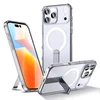 Dėklas Hurtel Hybrid Armor X Case skirtas Samsung Galaxy S26 with Stand, Compatible with MagSafe – skaidrus
