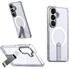 Hurtel Hybrid Armor X dėklas skirtas Samsung Galaxy S26 Plus with Stand, suderinamas su MagSafe – skaidrus