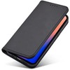 Hurtel Magnet Card dėklas telefonui Apple iPhone 12 Pro Pouch Card Wallet Card Holder juodos spalvos