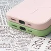 Hurtel MagSafe Compatible Silikoninis dėklas for iPhone 15 Plus Silikoninis dėklas - Violetinė