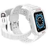 Dėklas Išmaniojo laikrodžio Apple SE/7 silikoninis Hurtel dirželis, Baltos spalvos, 42/44/45 mm