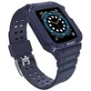 Dėklas Išmaniojo laikrodžio Apple SE/7 silikoninis Hurtel dirželis, Juodos spalvos, 42/44/45 mm