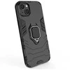 Hurtel Ring Armor case Apple iPhone 14 Plus armored cover magnetic holder ring dėklas telefonui juodos spalvos