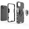 Hurtel Ring Armor dėklas telefonui Apple iPhone 14 Plus armored magnetic holder ring juodos spalvos