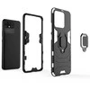 Hurtel Ring Armor hibridinis dėklas + magnetinis laikiklis skirtas Realme Narzo 50A, juodas