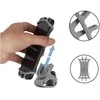 Hurtel Swivel silicone telefono laikiklis dviračiui with replaceable head - juodos spalvos