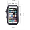 Dėklas Hurtel Vandeniui atsparus dviračio telefono laikiklis, universalus dviračio ir motociklo telefono laikiklio laikiklis, XL dydis (maksimalus telefono dydis: 165 mm x 80 mm) juodas (be vairo tvirtinimo)