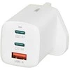 iBOX C-65 Baltas, GaN 65W universalus įkroviklis, JK kištukas