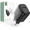 Įkroviklis 20W USB QC3.0 + USB-C PD Tech-Protect C20W juodos spalvos