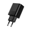 Įkroviklis 30W USB QC3.0 + USB-C PD Tech-Protect C30W juodos spalvos
