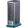 Įkroviklis Joyroom JR-TCM02 GaN 65W 4xUSB-C 2xUSB-A kištukas UK – pilkos spalvos