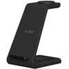 Įkrovimo stotelė Tech-Protect QI15W-A36 3in1 skirta Apple – juodos spalvos