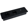 Ilgiklis montuojamas balde TAOBOX 2x Schuko lizdai 1x USB, 1x USB-C 1.5m juodas Design Light