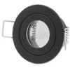Įmontuojamas šviestuvas, hermetinis MR11 apvalus, juodas, LED line