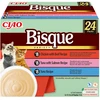 INABA Ciao Bisque Creamy soup with tuna, vištiena, jautiena and lašiša – skanėstas katėms – 24x40g