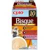 INABA Ciao Bisque Creamy soup with vištiena, jautiena and fish – skanėstas katėms – 10x40g