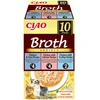 INABA Ciao Broth with vištiena, lašiša, tuna and scallop – skanėstas katėms – 10x40g