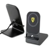 Dėklas Ferrari belaidis įkroviklis FEMFBMALK 15W juodos spalvos 2023 Collection MagSafe