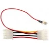 Inline Įmontuotas 3 kontaktų į 4 kontaktų „Molex“ ventiliatoriaus adapterio kabelis