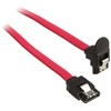 „InLine SATA III“ (6 Gb/s) kabelis kampuotas, raudonas, 0,3 m
