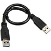 USB 3.0 laidas „InLine“, A–A, juodas – 0,3 m