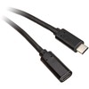 Inline USB 3.2 Gen 2 prailginimo kabelis, USB C tipo, juodas - 2 m