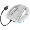 iPega P5S035SA vertikalus stovas (2xUSB-A) su RGB, skirtas PS5 Slim / PS5 Pro Baltas