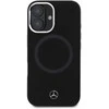 IPHONE 16 Mercedes Silikoninis Tonal Logo MagSafe (MEHMP16S23SUTTK) dėklas telefonui juodos spalvos
