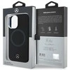IPHONE 16 Mercedes Silikoninis Tonal Logo MagSafe (MEHMP16S23SUTTK) dėklas telefonui juodos spalvos