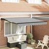 Markizės rėmas Antracito ir baltos 300 x 250 cm