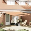 Ištraukiama markizė geltonos ir oranžinės spalvos 400 ×300 cm