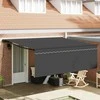 Ištraukiama markizė Oranžinė ir balta 350x250 cm audinys 3330215