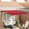 Markizės rėmas Raudona 300 x 250 cm Poliesteris su PU danga