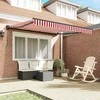 Markizės rėmas Raudona ir balta 350 x 250 cm