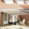 Ištraukiama markizė Smėlio 400 × 300 cm Poliesteris ir plienas