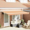 Ištraukiama markizė Spalvotas dryžius 400x200 cm audinys 3329830