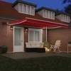 Ištraukiama markizė Raudona 400 × 300 cm Audinys ir aliuminis