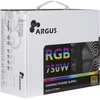 Maitinimo šaltinis INTER-TECH Argus RGB 750 W CM, 80PLUS Gold, 140 mm ventiliatorius su 21 itin ryškiu šviesos diodu, perjungiamas apšvietimas, akrilo stiklo šoninis skydelis, aktyvus PFC, 4xPCI-e, OPP/OVP/SCP apsauga, pusiau modulinis kabelių valdymas (rev. . 2)