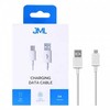 JML CD-113 USB MICRO cable – 2A 1M – Baltas