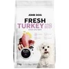 Šunų maistas - JOHN DOG Šviežia kalakutiena ir jautiena sausas šunų maistas 3kg