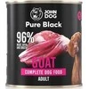 JOHN DOG Pure Juodas Ožkiena – drėgnas ėdalas šunims – 800g
