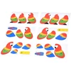 Dėlionė Jokomisiada 3D puzzle cardboard modelis colorful MACAW PARROT do it yourself DIY 24 pieces ZA5719