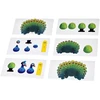 Dėlionė Jokomisiada 3D puzzle cardboard modelis colorful PEACOCK do it yourself DIY 18ele ZA5718