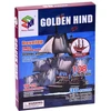 Jokomisiada 3D dėlionės laivas Golden Hind laivas 108 dalių erdvinė dėlionė ZA2600