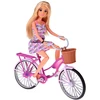 Jokomisiada Anlily Tourist doll on a bike + phone and movable selfie stick ZA5698