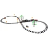 Jokomisiada Large Retro Train Locomotive Remote Control Train Light Steam Sound RC0700