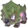 Jokomisiada Interactive Rubber Triceratops Dinosaur Figurine with Roaring Sound ZA5726